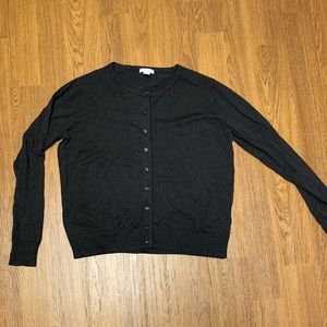 H&M cardigan dark gray size XL